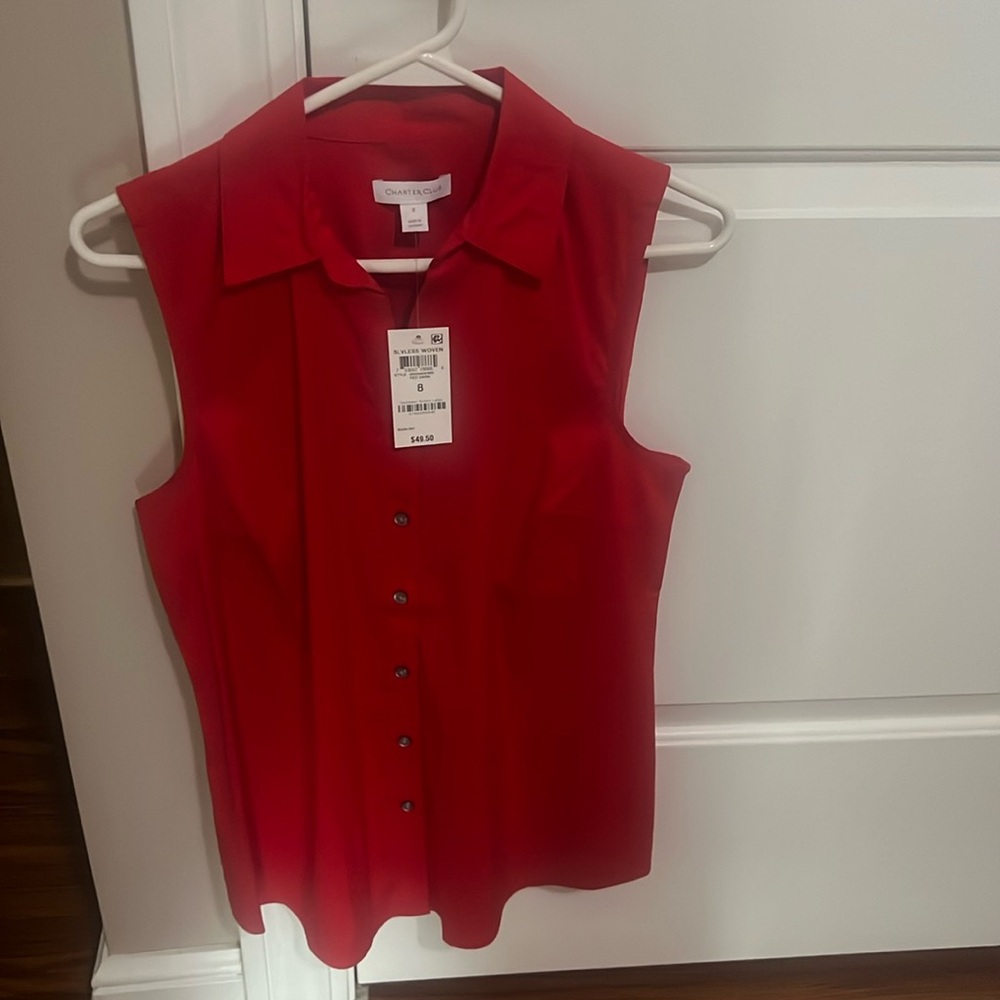 NWT Sleeveless Dress Shirt